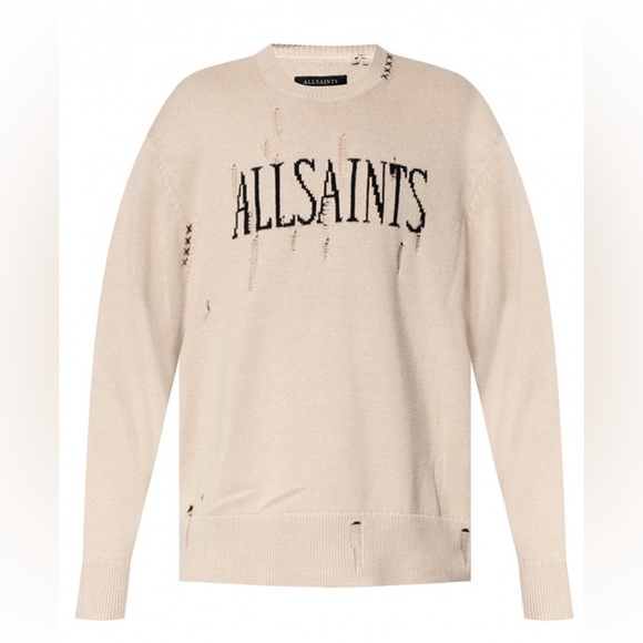 All Saints Destroy oversized crewneck sweater - Picture 1 of 12